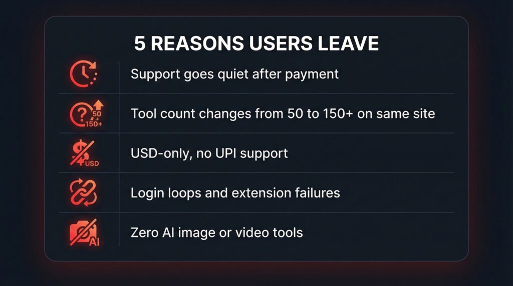 why users search for toolsurf alternative in 2026 — 5 common complaints