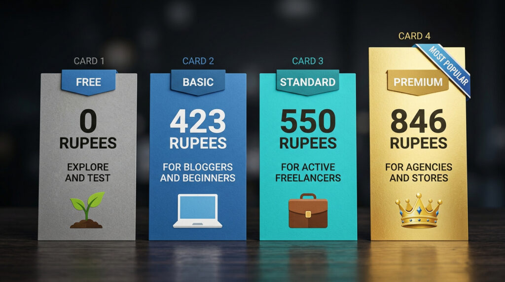 GFXToolz pricing plans who should choose — free basic standard premium guide India 2026