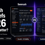 Semrush vs Ahrefs 2026 — head-to-head comparison of the two leading SEO tools, with both available together through GFXToolz from ₹423/month instead of choosing one